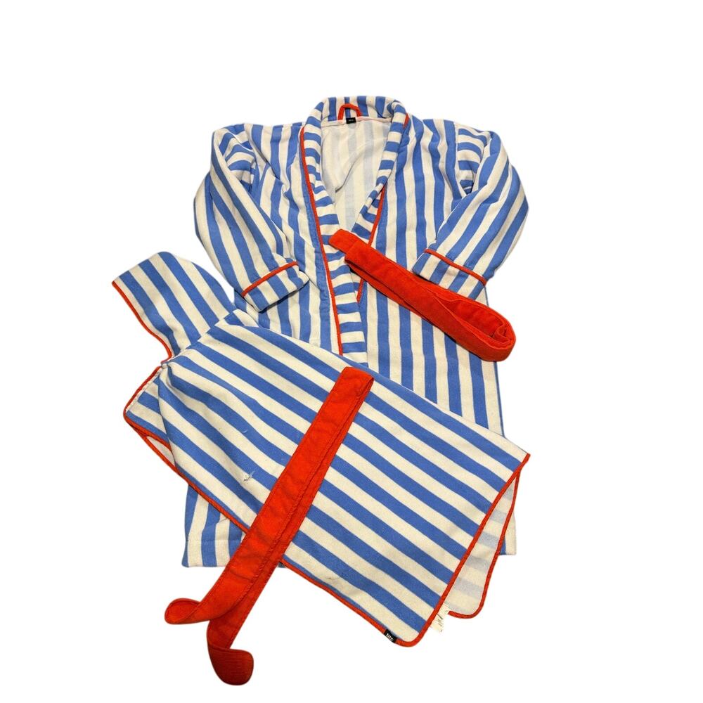 Bark N' Bath Robe Bundle Size L Dog One size for People  Flaws shown in picture